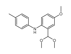 2-(dimethoxymethyl)-4-methoxy-N-(p-tolyl)aniline结构式