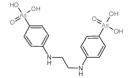 [4-[2-(4-arsonoanilino)ethylamino]phenyl]arsonic acid Structure