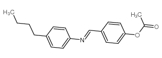 p-acetoxybenzylidene p-butylaniline structure