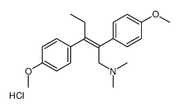 (E)-2,3-bis(4-methoxyphenyl)-N,N-dimethylpent-2-en-1-amine,hydrochloride结构式