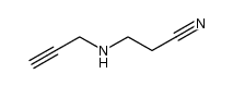 3-(N-prop-2-ynylamino)propanenitrile Structure