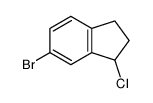 6-bromo-1-chloro-2,3-dihydro-1H-indene结构式