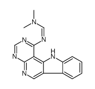 N,N-Dimethyl-N'-11H-pyrimido[5',4':5,6]pyrido[4,3-b]indol-1-ylimi doformamide Structure