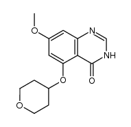 7-methoxy-5-(tetrahydro-2H-pyran-4-yloxy)quinazolin-4(3H)-one结构式