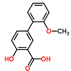 4-Hydroxy-2'-methoxy-3-biphenylcarboxylic acid结构式