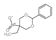 5-ethyl-5-nitro-2-phenyl-1,3-dioxane structure