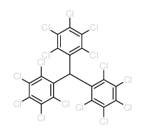 1-[bis(2,3,4,5,6-pentachlorophenyl)methyl]-2,3,4,5,6-pentachloro-benzene结构式