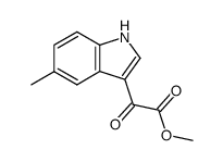 methyl 2-(5-methyl-1H-indol-3-yl)oxoacetate结构式