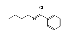 N-butyl-benzimidoyl chloride Structure