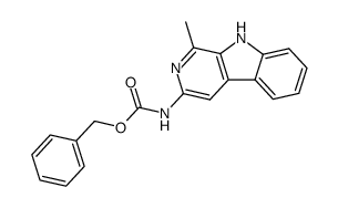 benzyl (1-methyl-9H-pyrido[3,4-b]indol-3-yl)carbamate Structure