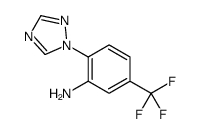 2-(1H-1,2,4-噻唑-1-基)-5-(三氟甲基)苯胺结构式