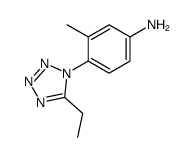 4-(5-ethyltetrazol-1-yl)-3-methylaniline Structure