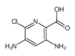 3,5-diamino-6-chloropyridine-2-carboxylic acid Structure