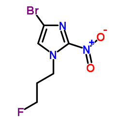 4-bromo-1-(3-fluoropropyl)-2-nitroimidazole Structure