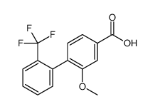 3-methoxy-4-[2-(trifluoromethyl)phenyl]benzoic acid Structure