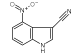3-氰基-4-硝基吲哚结构式