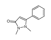 1,2-Dihydro-1,2-dimethyl-5-phenyl-3H-pyrazol-3-one structure