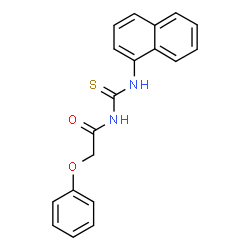 N-[(1-naphthylamino)carbonothioyl]-2-phenoxyacetamide结构式