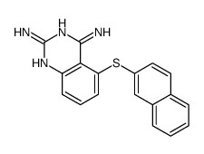 5-naphthalen-2-ylsulfanylquinazoline-2,4-diamine结构式