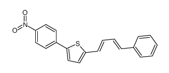 2-(4-nitrophenyl)-5-(4-phenylbuta-1,3-dienyl)thiophene Structure