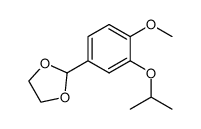 2-(3-isopropoxy-4-methoxyphenyl)-1,3-dioxolane Structure