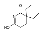 3,3-diethylpiperidine-2,6-dione结构式
