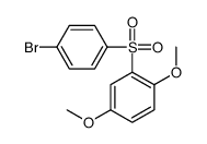 2-(4-bromophenyl)sulfonyl-1,4-dimethoxybenzene结构式