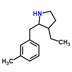Pyrrolidine, 3-ethyl-2-[(3-methylphenyl)methyl]- (9CI)结构式