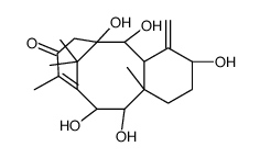 (3S)-1,3,4,4aα,5,6,7,11,12,12aβ-Decahydro-3α,5α,6α,11β,12α-pentahydroxy-9,12aβ,13,13-tetramethyl-4-methylene-6,10-methanobenzocyclodecen-8(2H)-one structure