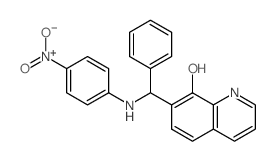 8-Quinolinol,7-[[(4-nitrophenyl)amino]phenylmethyl]-结构式