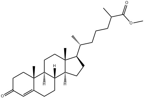 3-Oxocholest-4-en-26-oic acid methyl ester结构式