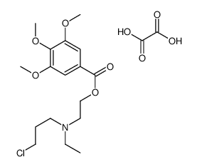 3-chloropropyl-ethyl-[2-(3,4,5-trimethoxybenzoyl)oxyethyl]azanium,2-hydroxy-2-oxoacetate结构式