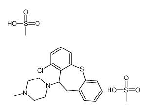 1-(4-chloro-5,6-dihydrobenzo[b][1]benzothiepin-5-yl)-4-methylpiperazine,methanesulfonic acid结构式