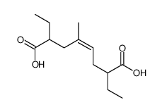 2,7-diethyl-4-methyloct-4-enedioic acid结构式