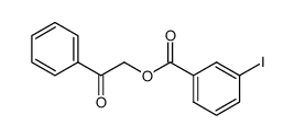 3-Iodobenzoic acid phenacyl ester Structure