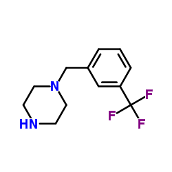 1-[3-(Trifluoromethyl)benzyl]piperazine structure