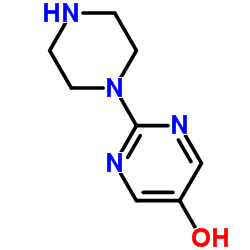 1-(5-羟基-2-嘧啶)哌嗪结构式