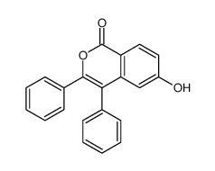 6-hydroxy-3,4-diphenylisochromen-1-one Structure