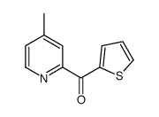 (4-methylpyridin-2-yl)-thiophen-2-ylmethanone结构式