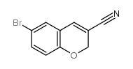 6-溴-2H-苯并吡喃-3-甲腈结构式