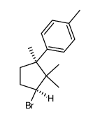 1-[(1S,3S)-3-Bromo-1,2,2-trimethylcyclopentyl]-4-methylbenzene Structure