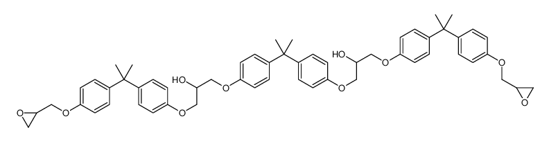 1-[4-[2-[4-[2-hydroxy-3-[4-[2-[4-(oxiran-2-ylmethoxy)phenyl]propan-2-yl]phenoxy]propoxy]phenyl]propan-2-yl]phenoxy]-3-[4-[2-[4-(oxiran-2-ylmethoxy)phenyl]propan-2-yl]phenoxy]propan-2-ol Structure