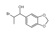 2-Bromo-1-[3,4-(methylenedioxy)phenyl]-1-propanol Structure