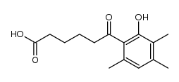 5-(2-hydroxy-3,4,6-trimethylbenzoyl)valeric acid Structure