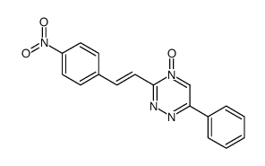 3-[2-(4-nitrophenyl)ethenyl]-4-oxido-6-phenyl-1,2,4-triazin-4-ium Structure