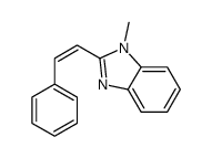 1-METHYL-2-STYRYL-1H-BENZOIMIDAZOLE结构式