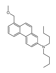 N,N-dibutyl-8-(methoxymethyl)phenanthren-2-amine结构式