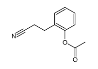 3-(2-acetoxy-phenyl)-propionitrile结构式