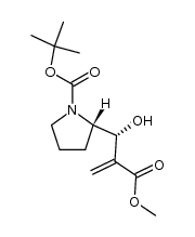 tert-butyl 2-(2-(methoxycarbonyl)-1-hydroxyallyl)pyrrolidine-1-carboxylate结构式