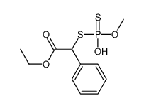 ethyl 2-[hydroxy(methoxy)phosphinothioyl]sulfanyl-2-phenylacetate结构式